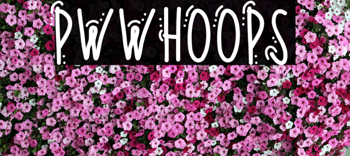 PWWhoops Font examples