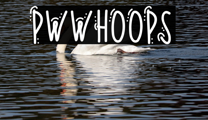 PWWhoops Font examples