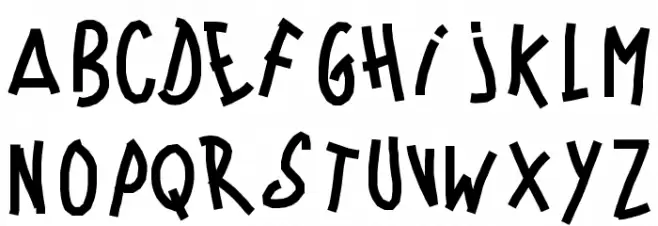 PWWindyfont फ़ॉन्ट अपरकेस
