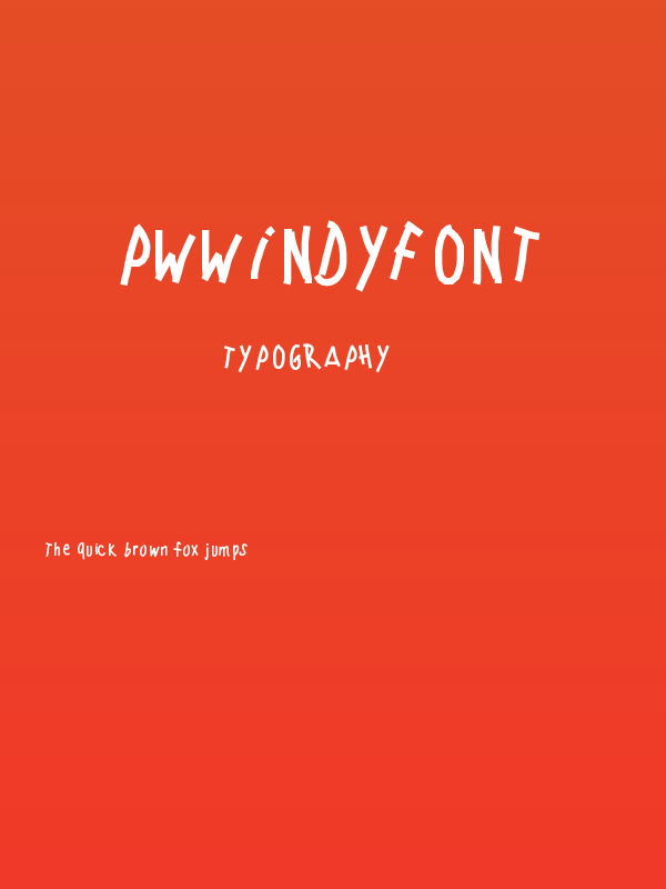 PWWindyfont Poster