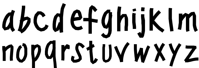 PWWindyfont Font LOWERCASE
