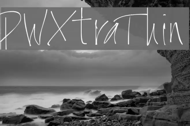 PWXtraThin Font examples