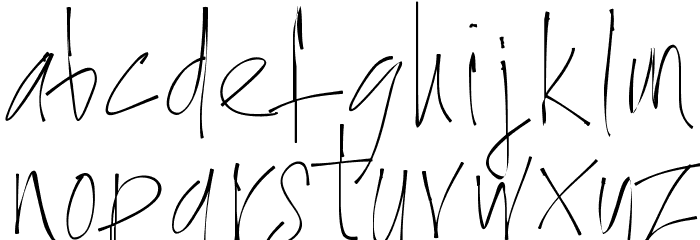 PWXtraThin Font LOWERCASE