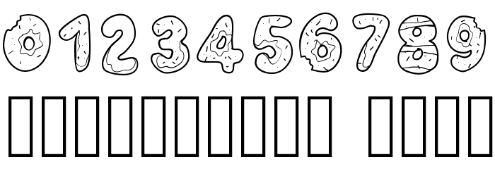 PWYummyDonuts Font OTHER CHARS