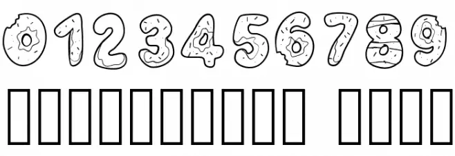 PWYummyDonuts Font OTHER CHARS