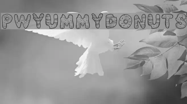 PWYummyDonuts Font examples