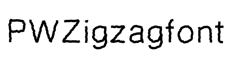 PWZigzagfont Font