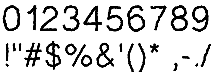 PWZigzagfont Font OTHER CHARS