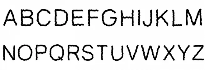 PWZigzagfont Шрифта ВЕРХНИЙ