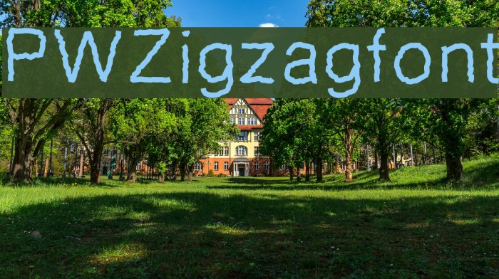 PWZigzagfont Font examples