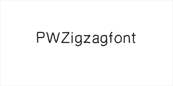 PWZigzagfont Logo