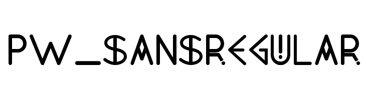 PW_Sans Regular لخطوط تنزيل