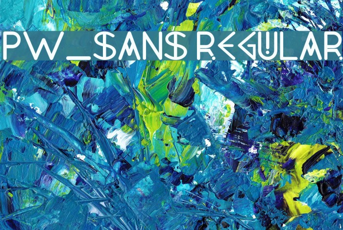 PW_Sans Regular Font examples