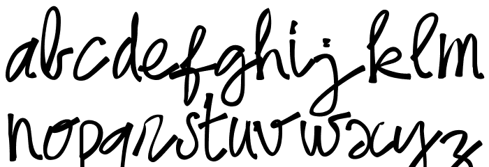 PWjune16 Font LOWERCASE
