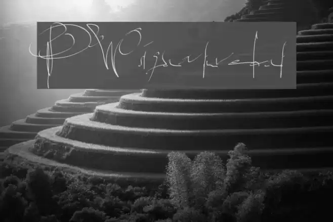 PWsignaturefont Font examples