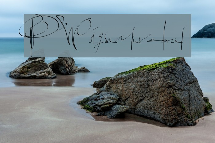PWsignaturefont Font examples