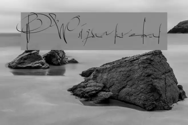 PWsignaturefont Font examples