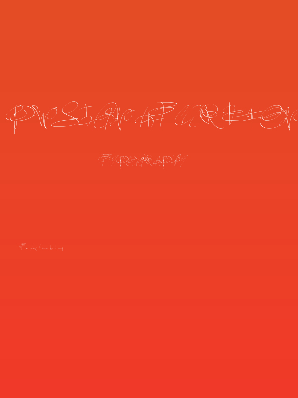 PWsignaturefont Poster