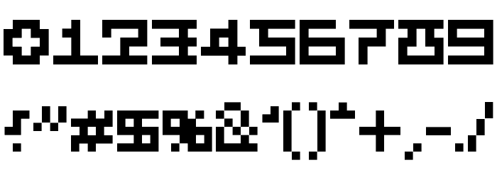 PXFXDisco Font OTHER CHARS