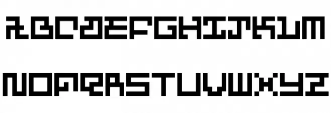 PXFXDisco Font Litere mari