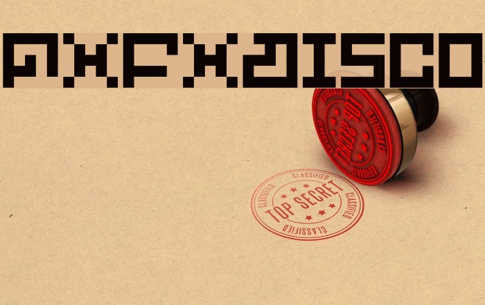 PXFXDisco Font examples