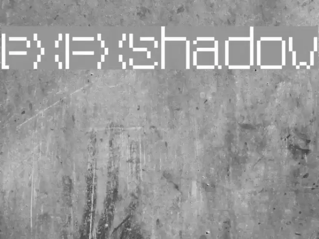 PXFXShadow Font examples