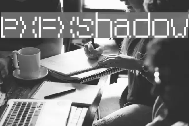 PXFXShadow Font examples