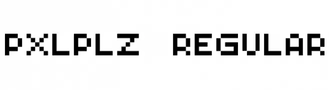 PXLPLZ Regular  تنزيل الخطوط