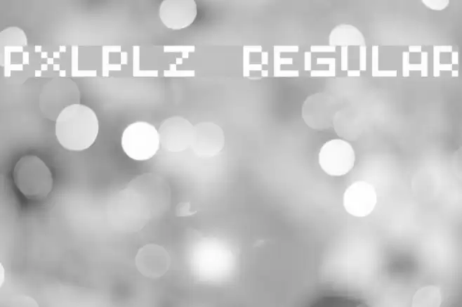 PXLPLZ Regular Font examples