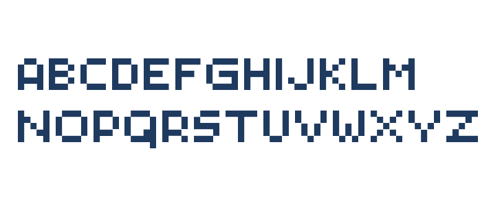 PXLPLZ Regular Lowercase