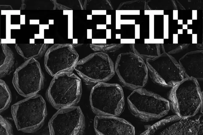Pxl35DX Font examples