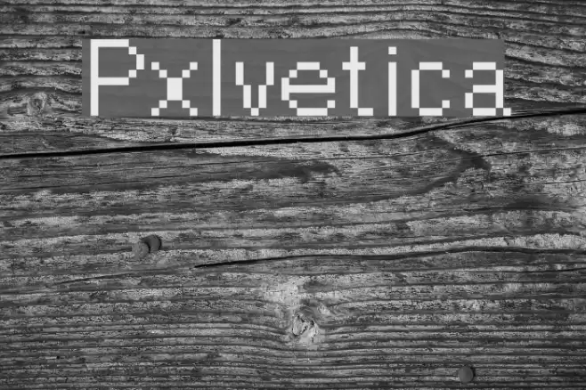 Pxlvetica Font examples