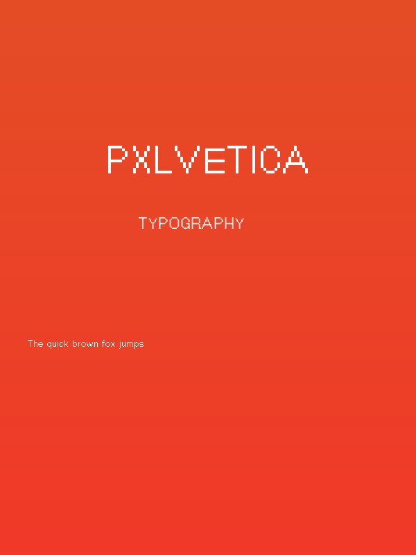Pxlvetica Poster