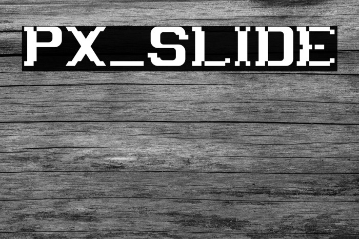 px_slide Font examples