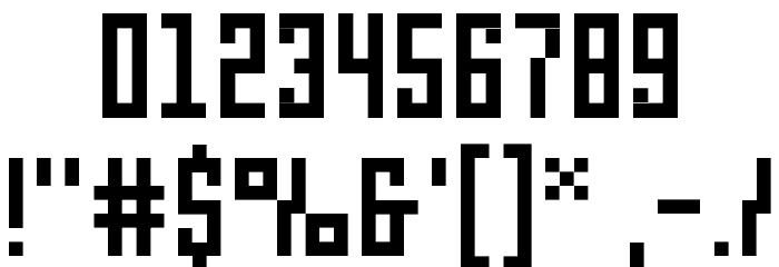 pxl Font OTHER CHARS
