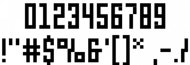 pxl Font OTHER CHARS