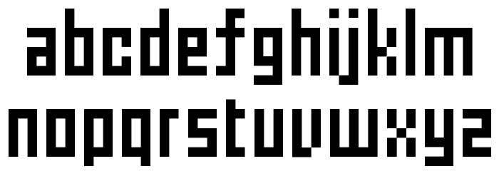 pxl Font LOWERCASE