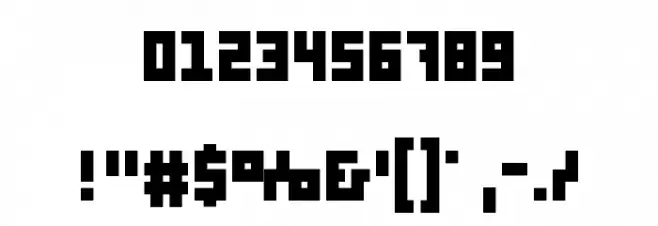 pxll Font OTHER CHARS