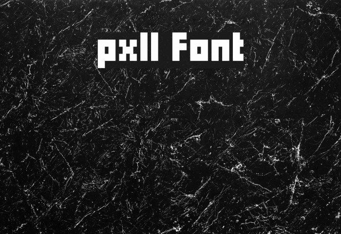 pxll Font examples