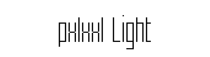 pxlxxl Light  Frei Schriftart Herunterladen