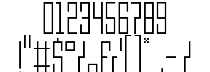 pxlxxl Light Font OTHER CHARS