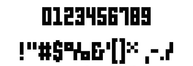 pxlxxl Font OTHER CHARS