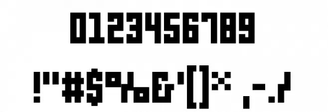 pxlxxl Font OTHER CHARS