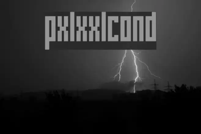 pxlxxlcond Font examples