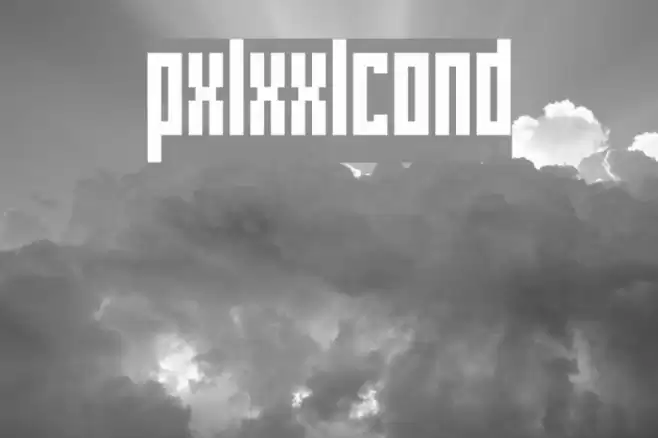 pxlxxlcond Font examples