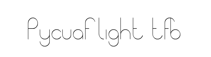 Pycuaf light tfb  Frei Schriftart Herunterladen