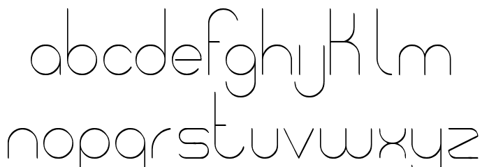 Pycuaf light tfb Font LOWERCASE