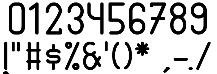 Pycuaf Font OTHER CHARS