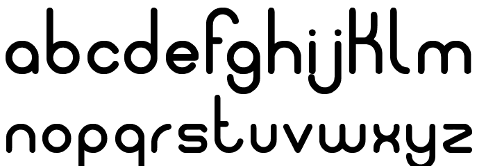 Pycuaf Font LOWERCASE