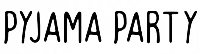 Pyjama Party  Frei Schriftart Herunterladen